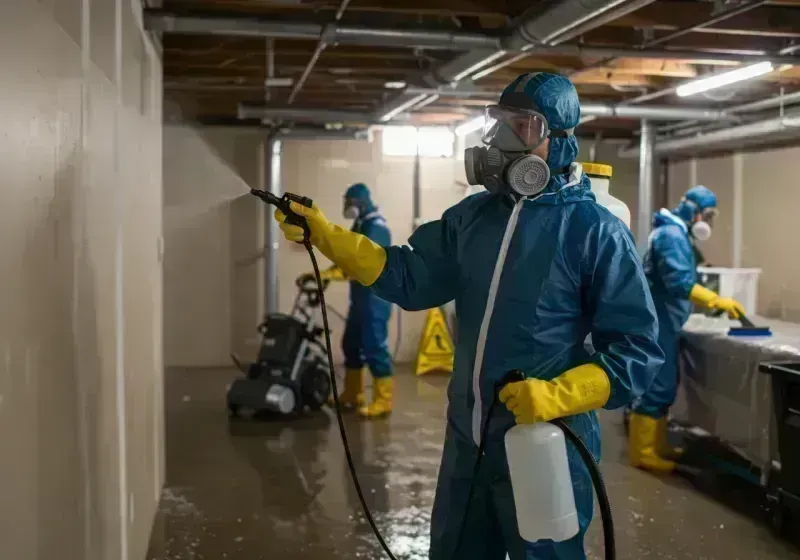 Basement Sanitization and Antimicrobial Treatment process in Brownwood, TX